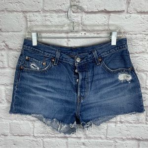 Levi’s 501 High Rise Denim Jean Shorts Size 29